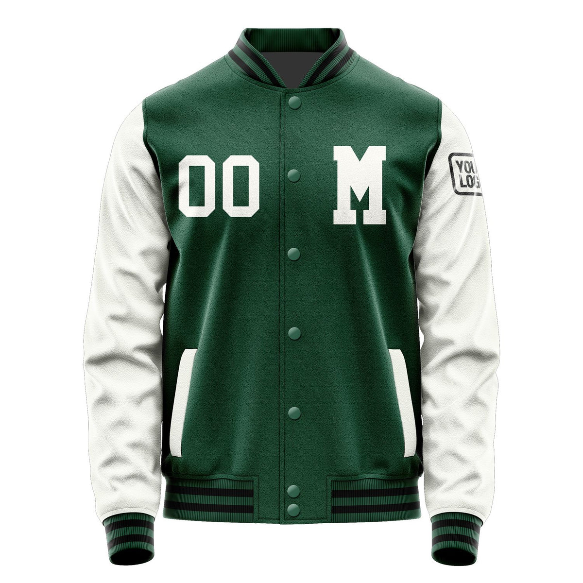 Custom Green White Jacket Jb0505180517181817