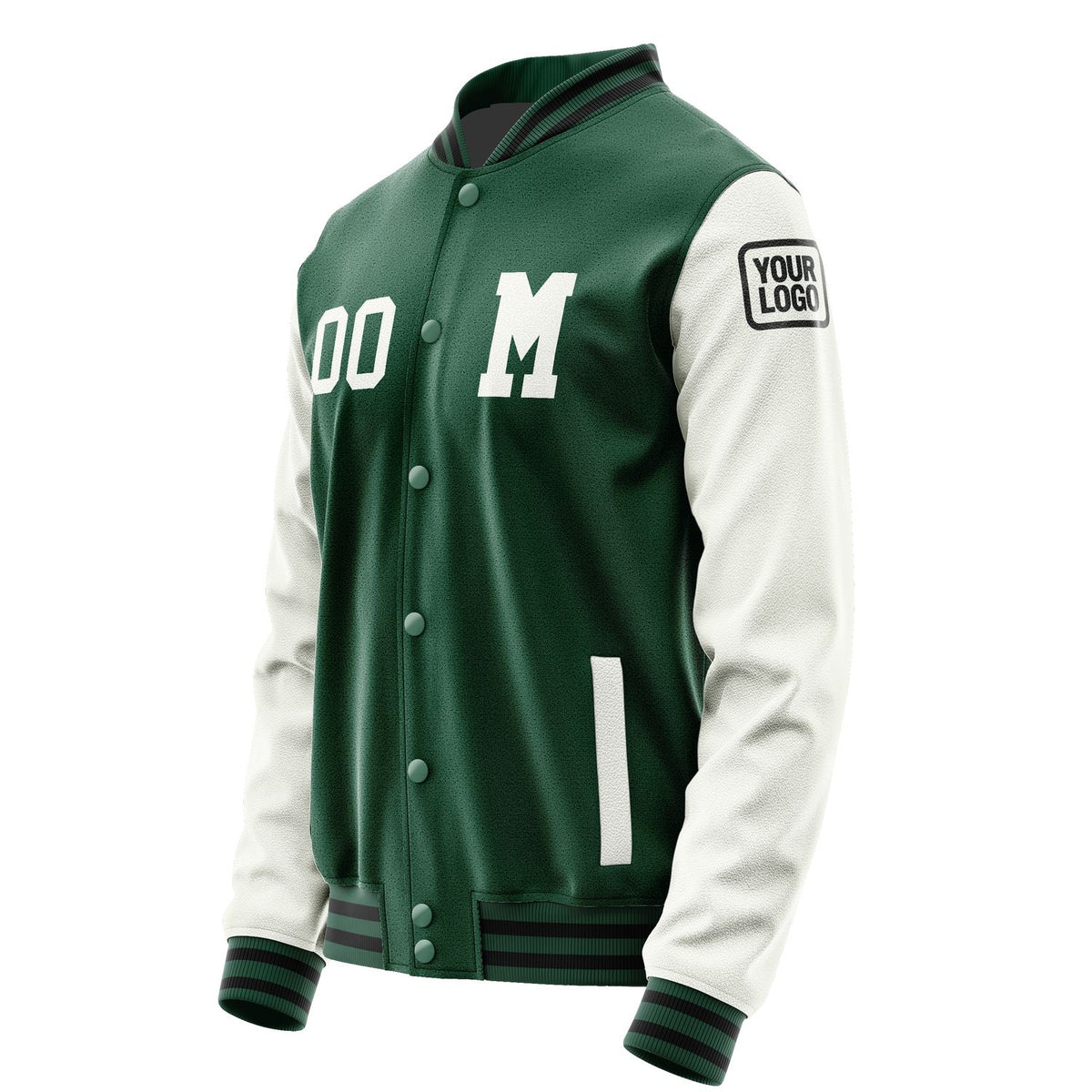 Custom Green White Jacket Jb0505180517181817