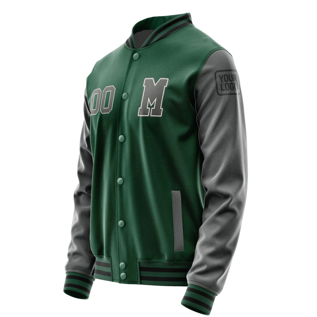 Custom Green Dark Grey Jacket Jb0505200517201817