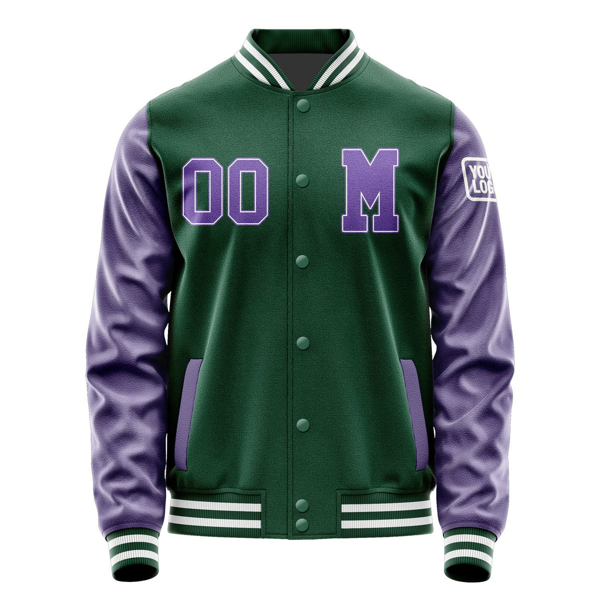 Custom Green Light Purple Jacket Jb0505230518231818