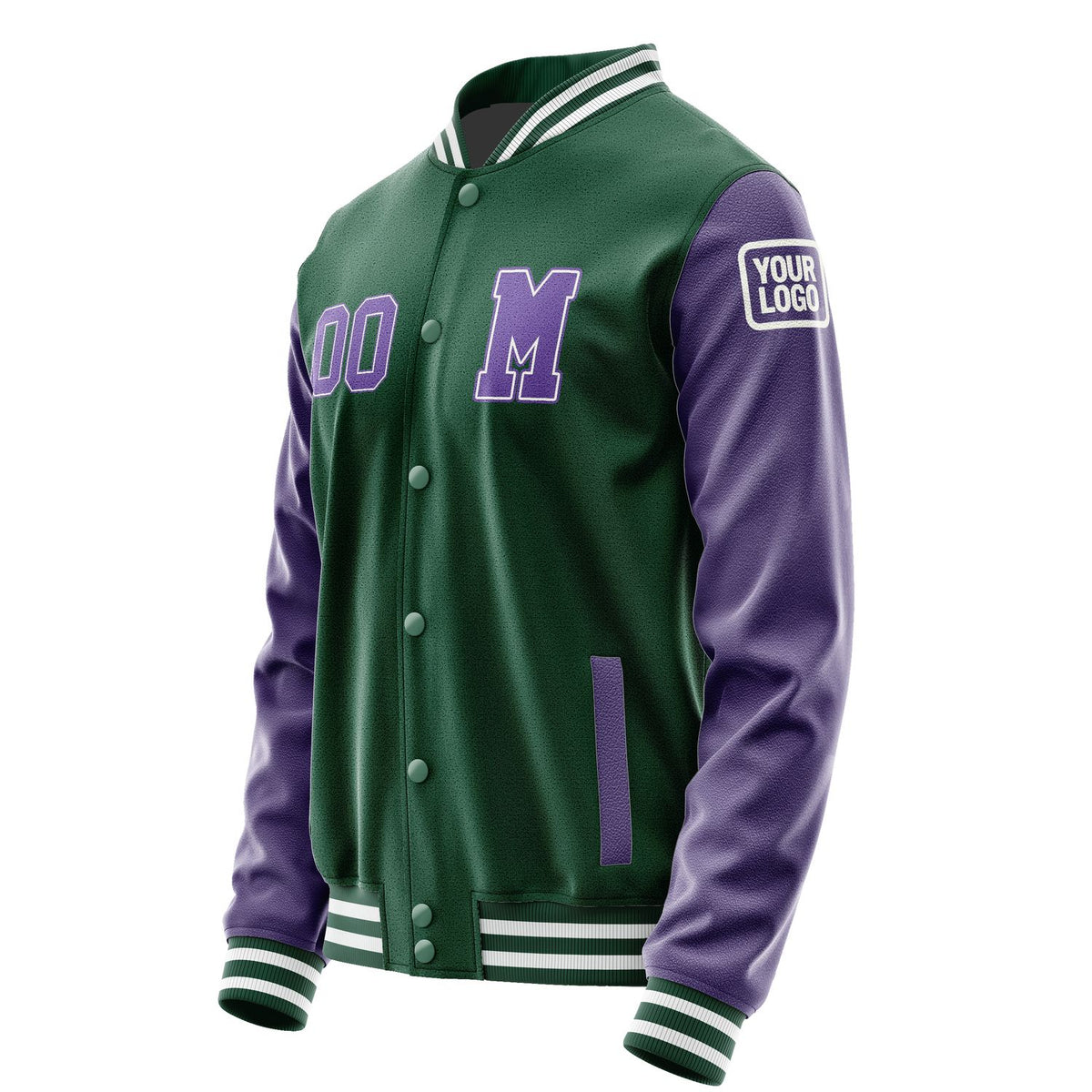 Custom Green Light Purple Jacket Jb0505230518231818