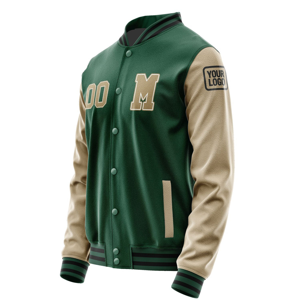 Custom Green Light Khaki Jacket Jb0505250517251817