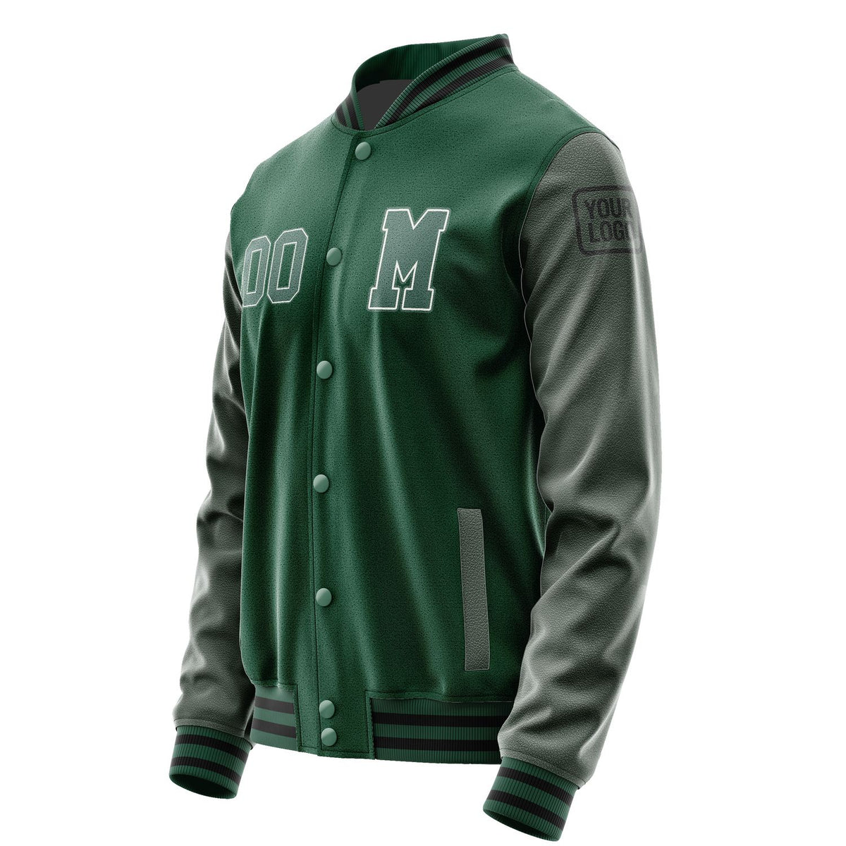 Custom Green Blue Green Jacket Jb0505270517271817