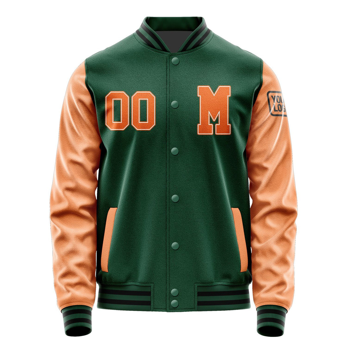 Custom Green Orange Jacket Jb0505280517281817