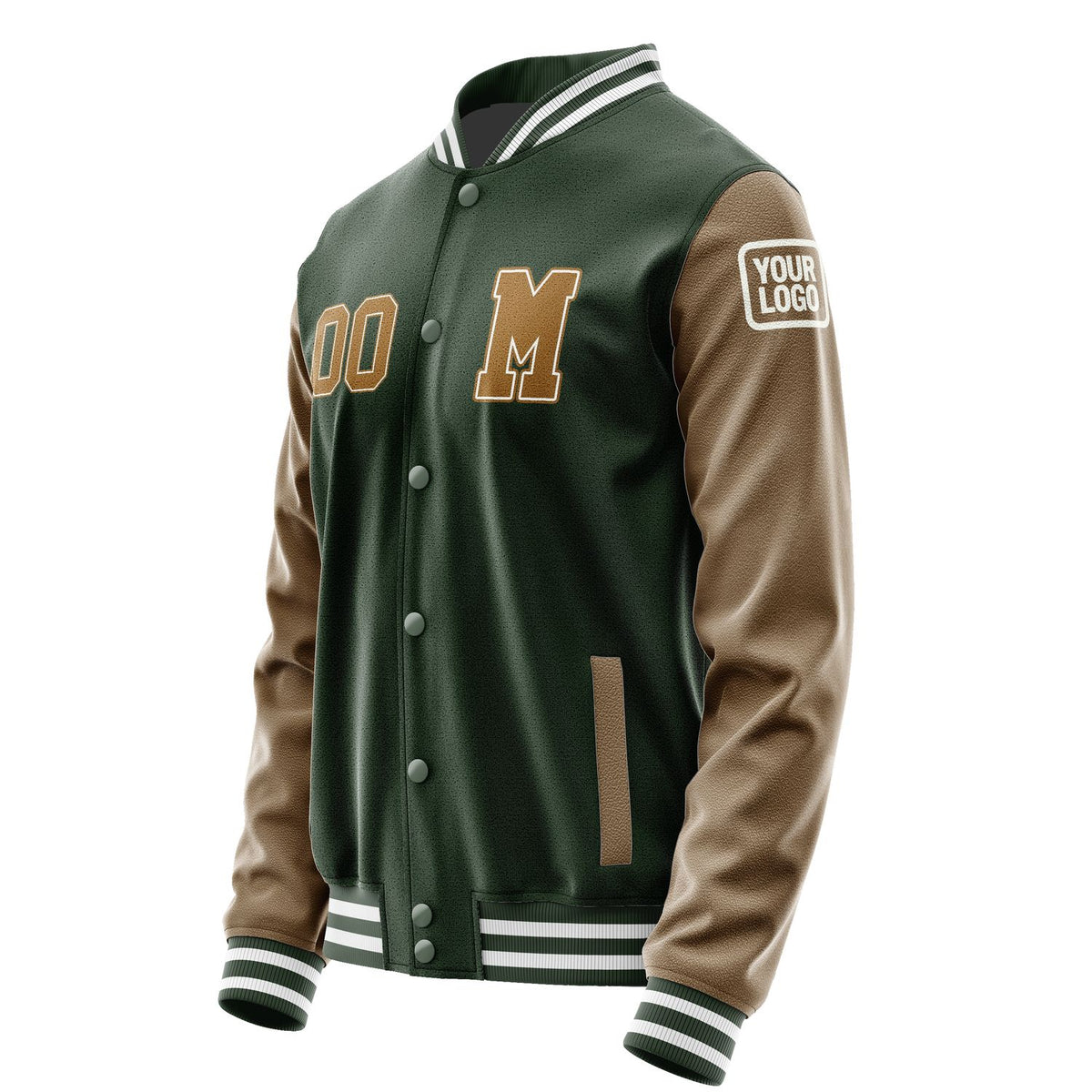 Custom Dark Green Khaki Jacket Jb0606220618221818