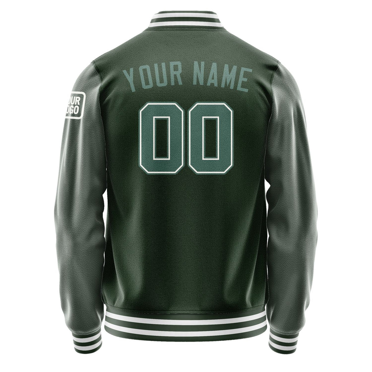 Custom Dark Green Blue Green Jacket Jb0606270618271818