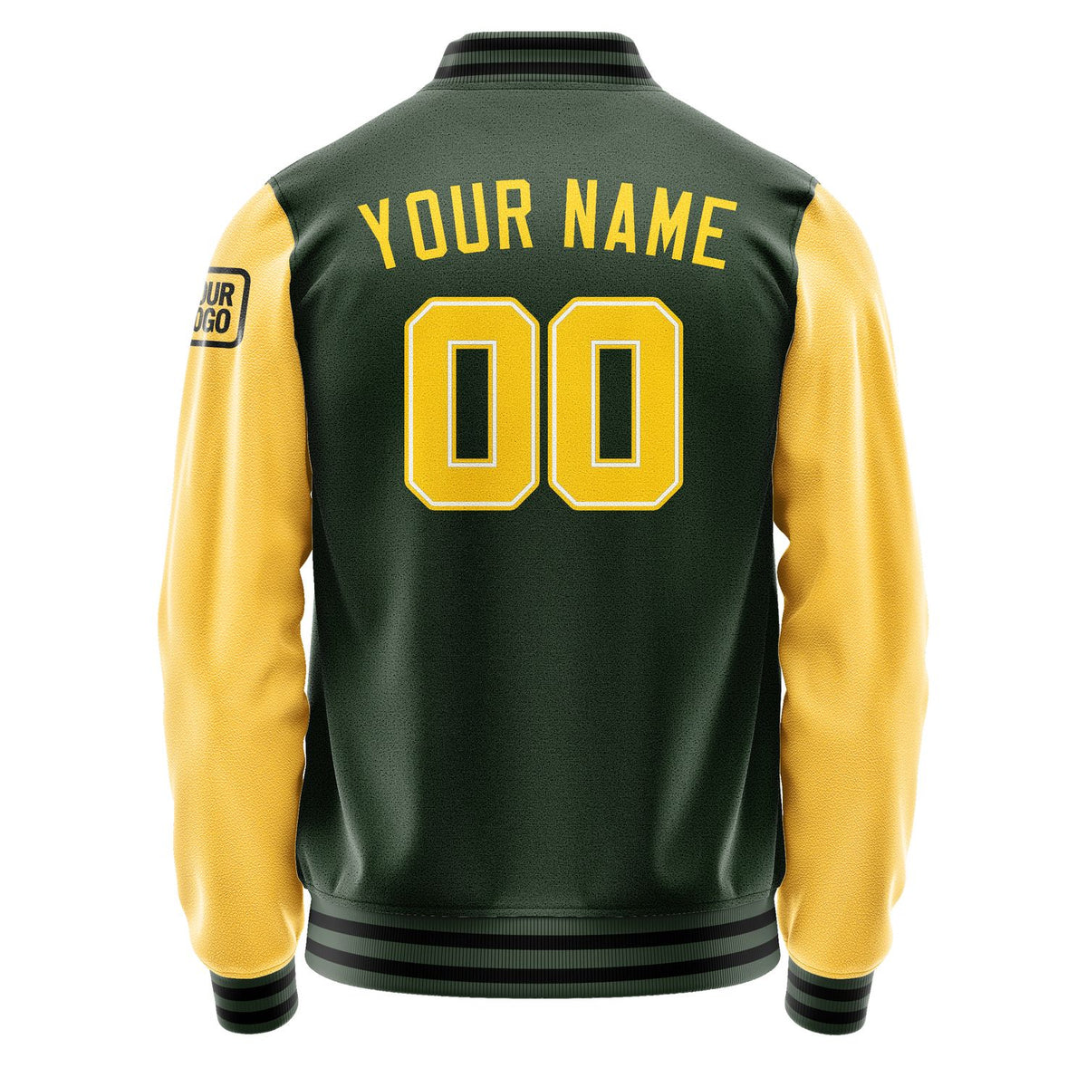 Custom Dark Green Gold Jacket Jb0606300617301817