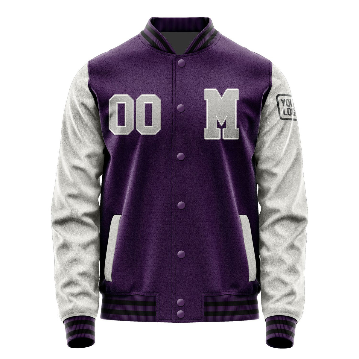 Custom Purple Gray Jacket Jb0707040717041817