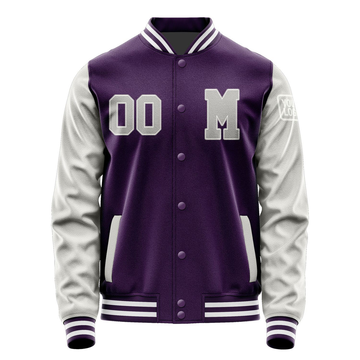 Custom Purple Gray Jacket Jb0707040718041818