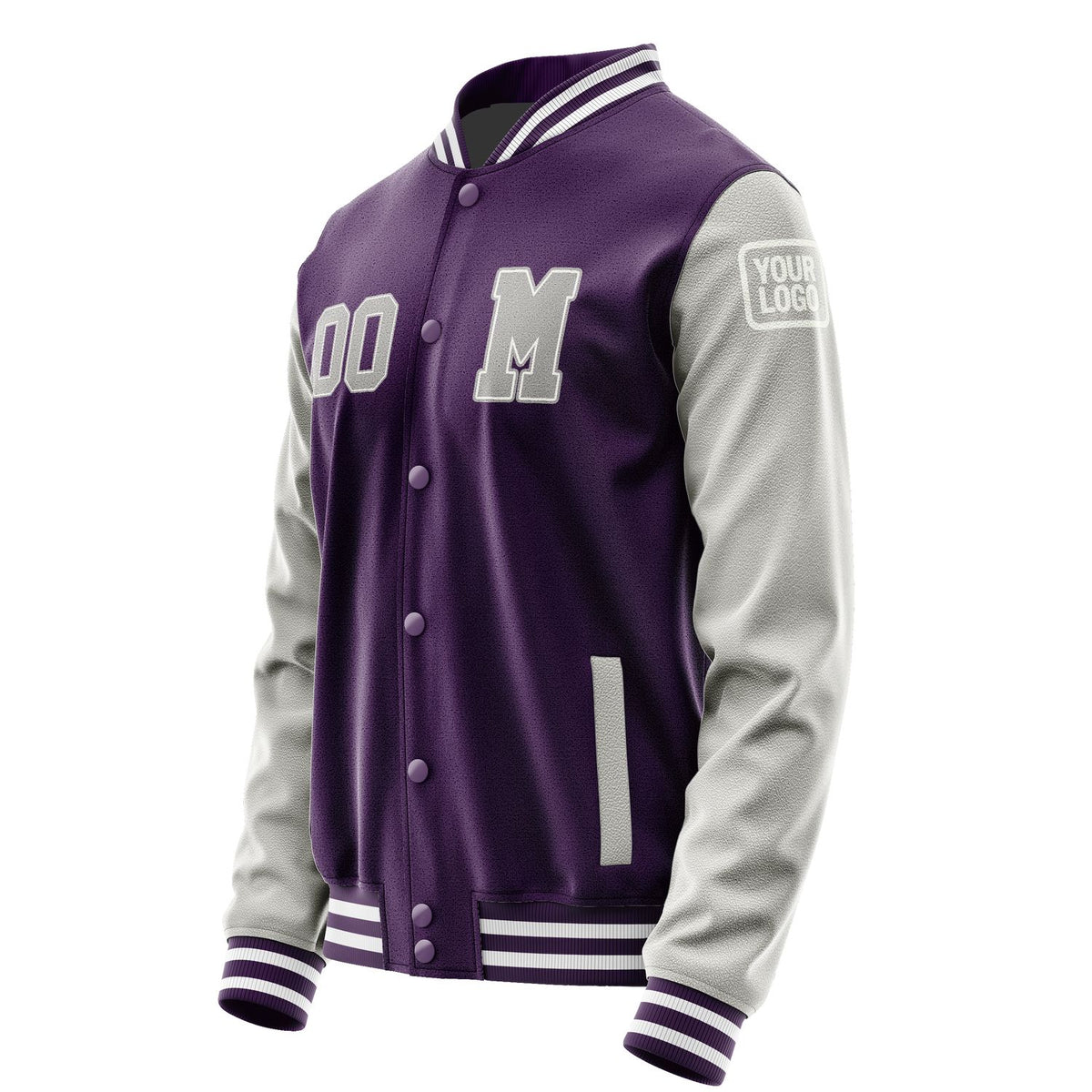 Custom Purple Gray Jacket Jb0707040718041818