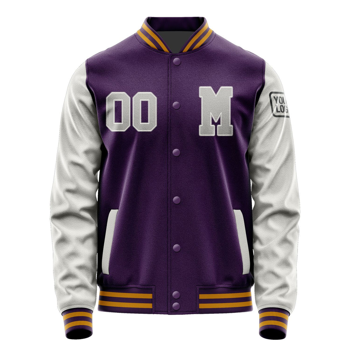 Custom Purple Gray Jacket Jb0707040719041817