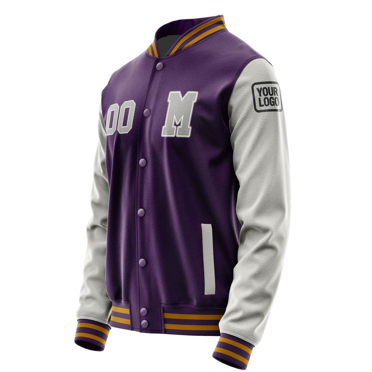 Custom Purple Gray Jacket Jb0707040719041817