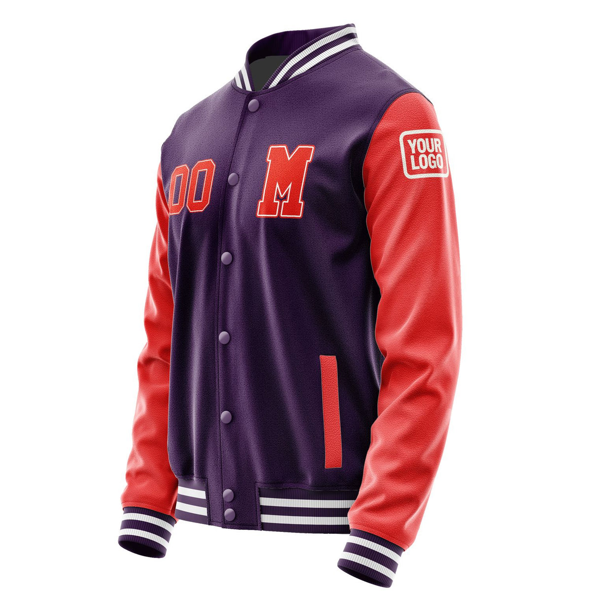 Custom Purple Orange Red Jacket Jb0707120718121818