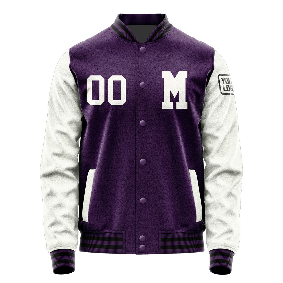 Custom Purple White Jacket Jb0707180717181817