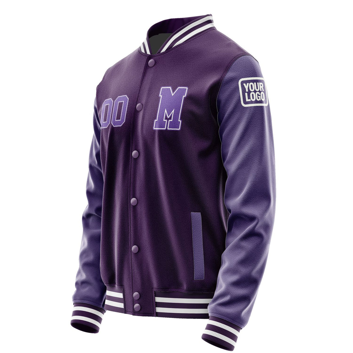 Custom Purple Light Purple Jacket Jb0707230718231818