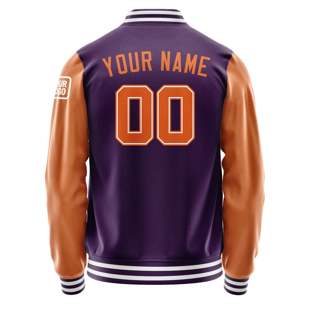 Custom Purple Orange Jacket Jb0707280718281818