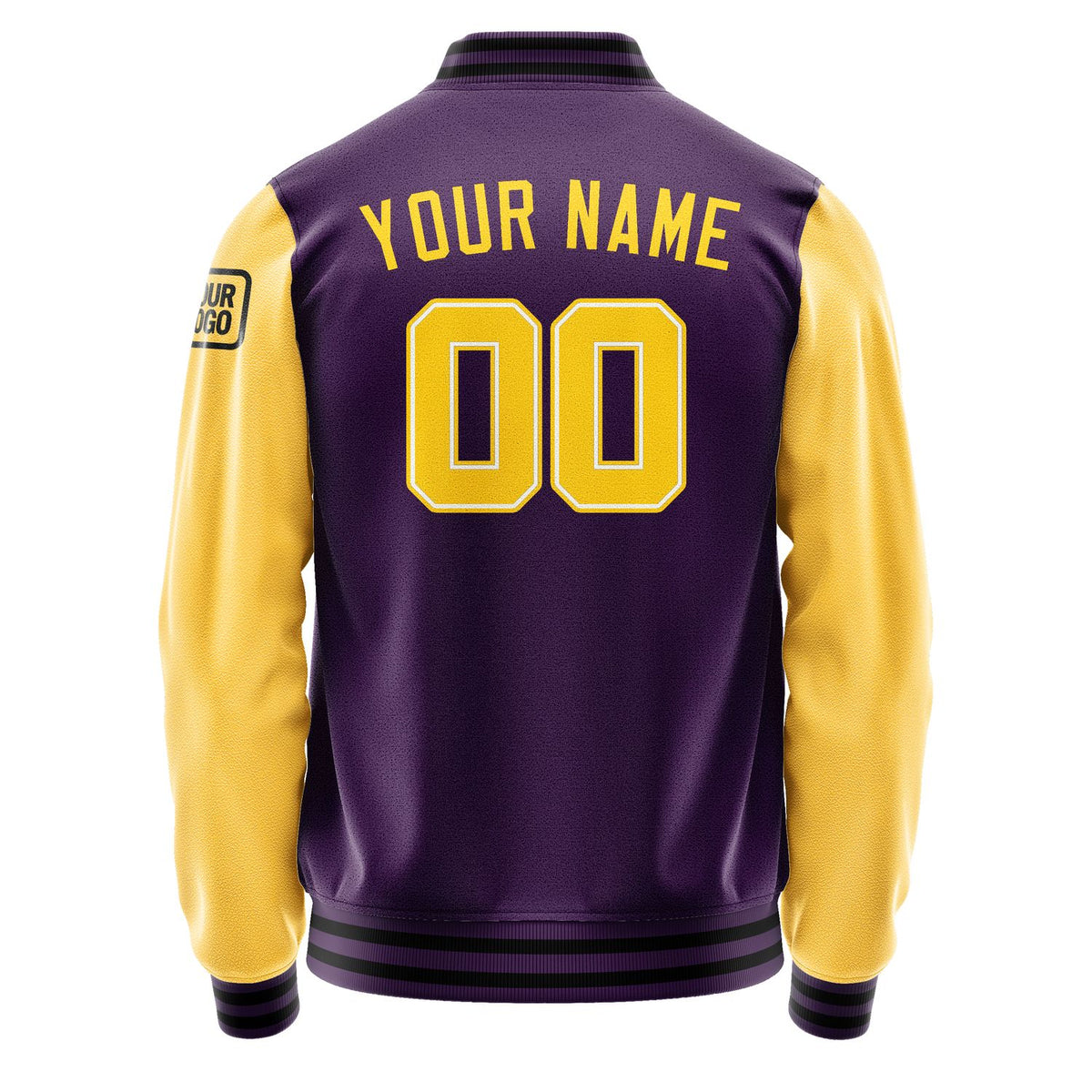 Custom Purple Gold Jacket Jb0707300717301817