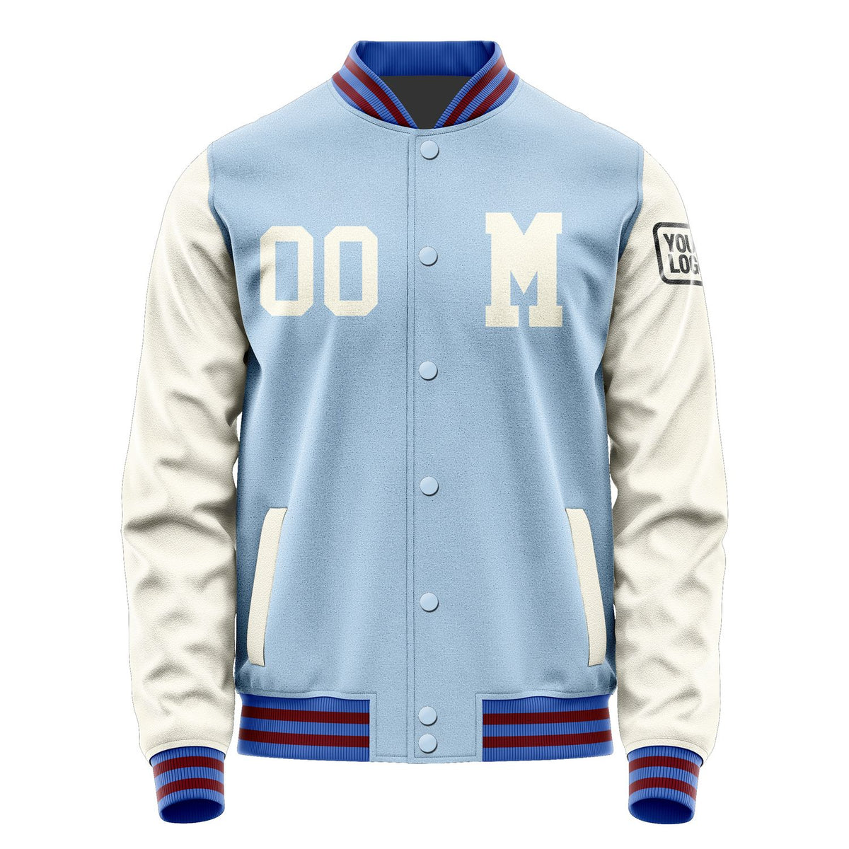 Custom Light Blue Cream Jacket Jb0808030915031817