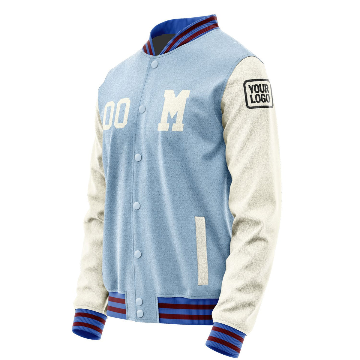 Custom Light Blue Cream Jacket Jb0808030915031817