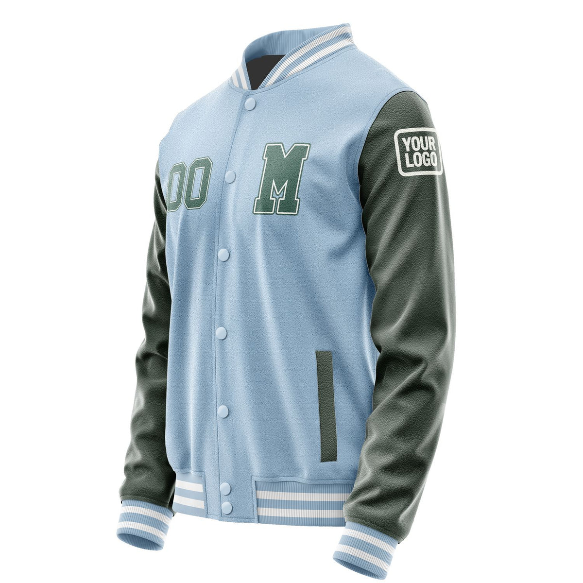 Custom Light Blue Blue Green Jacket Jb0808270818271818