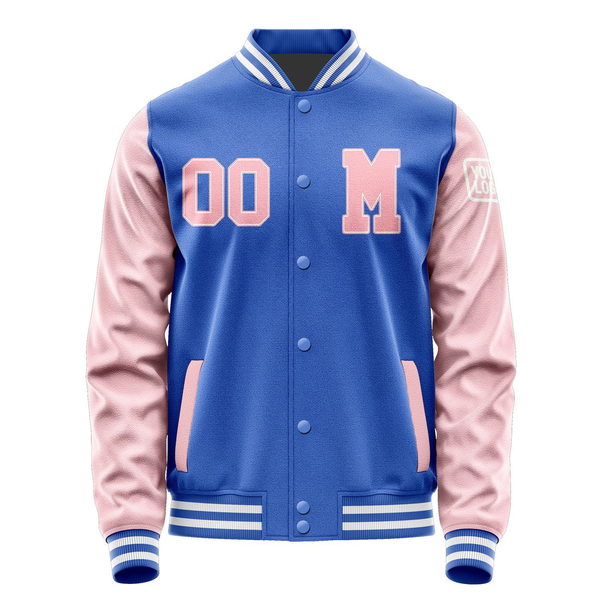 Custom Sky Blue Light Pink Jacket Jb0909210918211818