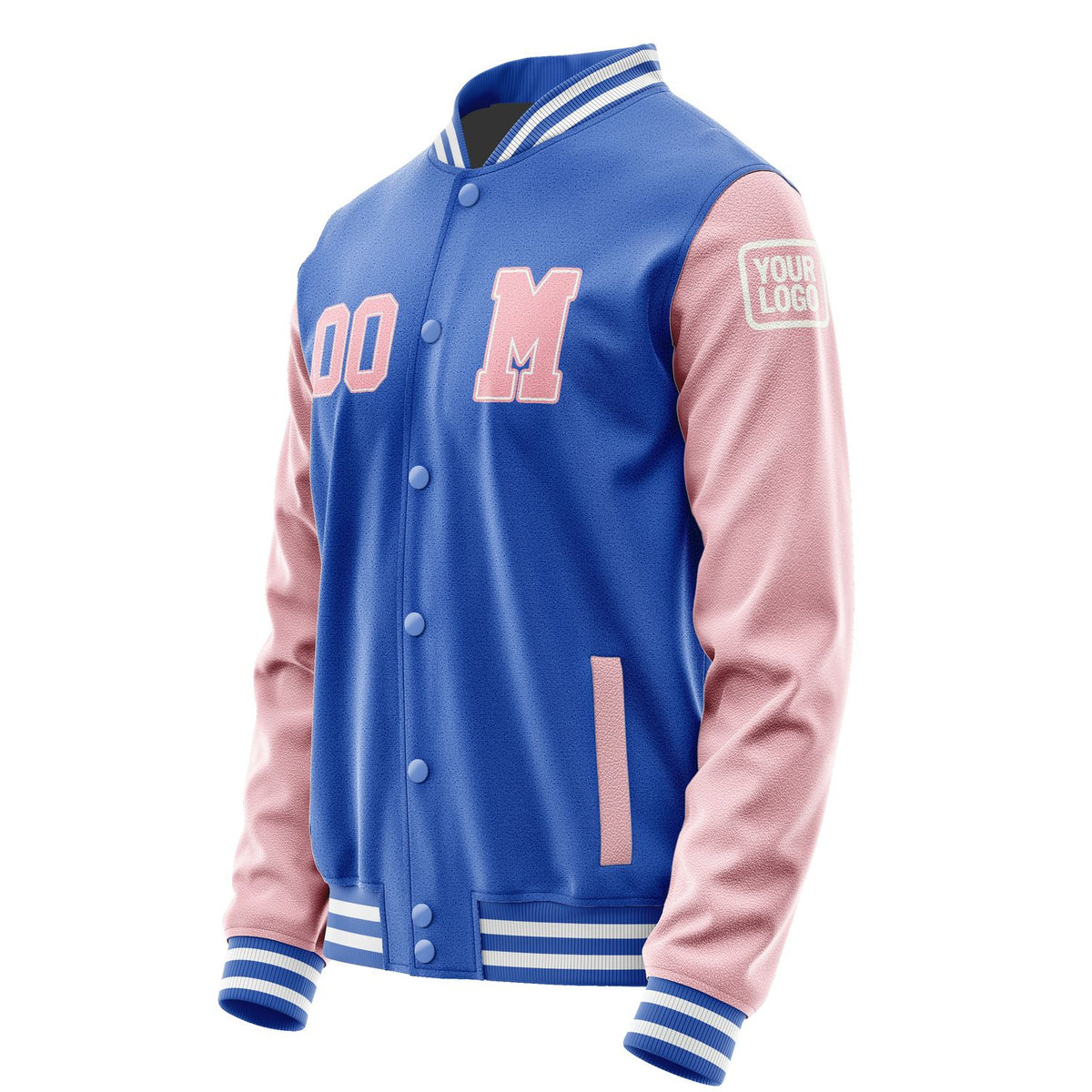 Custom Sky Blue Light Pink Jacket Jb0909210918211818