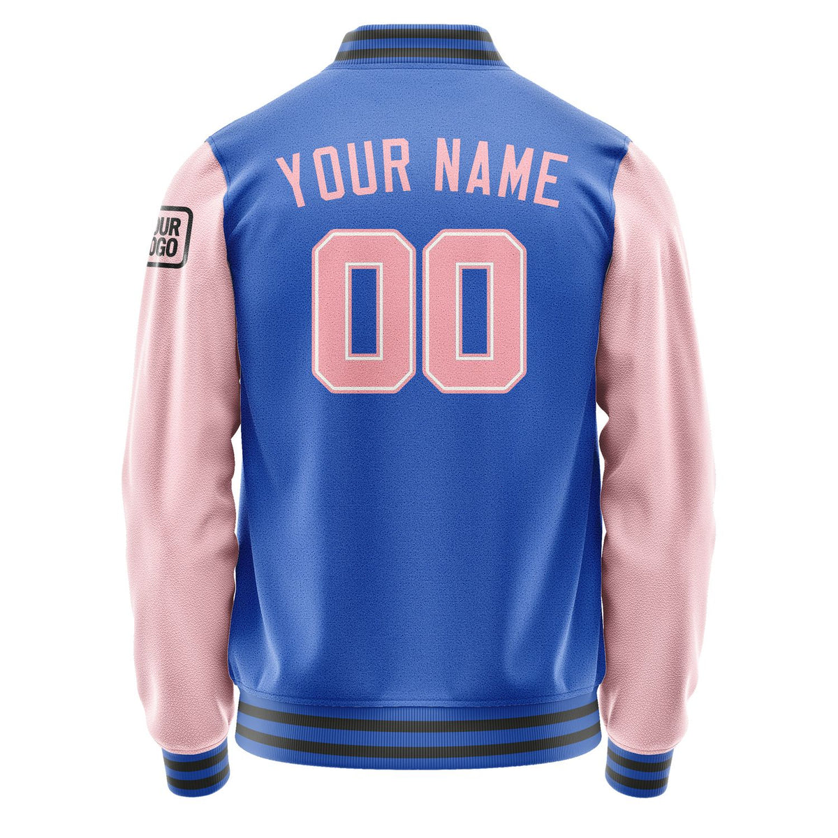 Custom Sky Blue Light Pink Jacket Jb0909210920211817