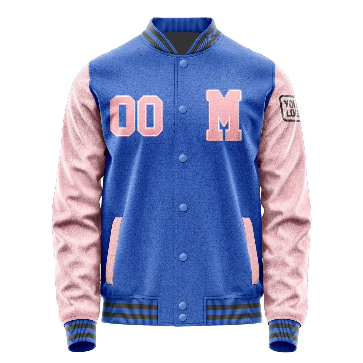 Custom Sky Blue Light Pink Jacket Jb0909210920211817