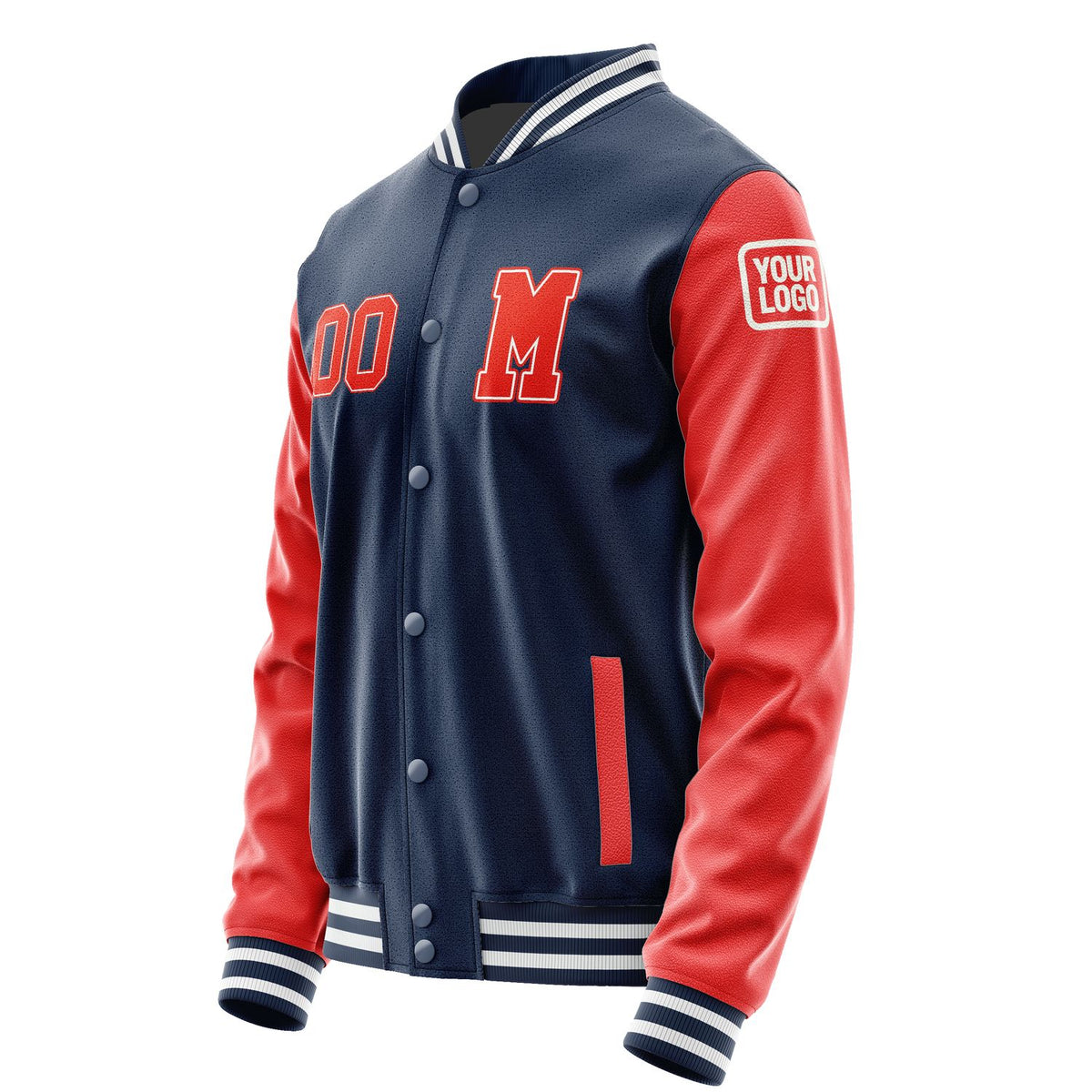 Custom Blue Orange Red Jacket Jb1010121018121818