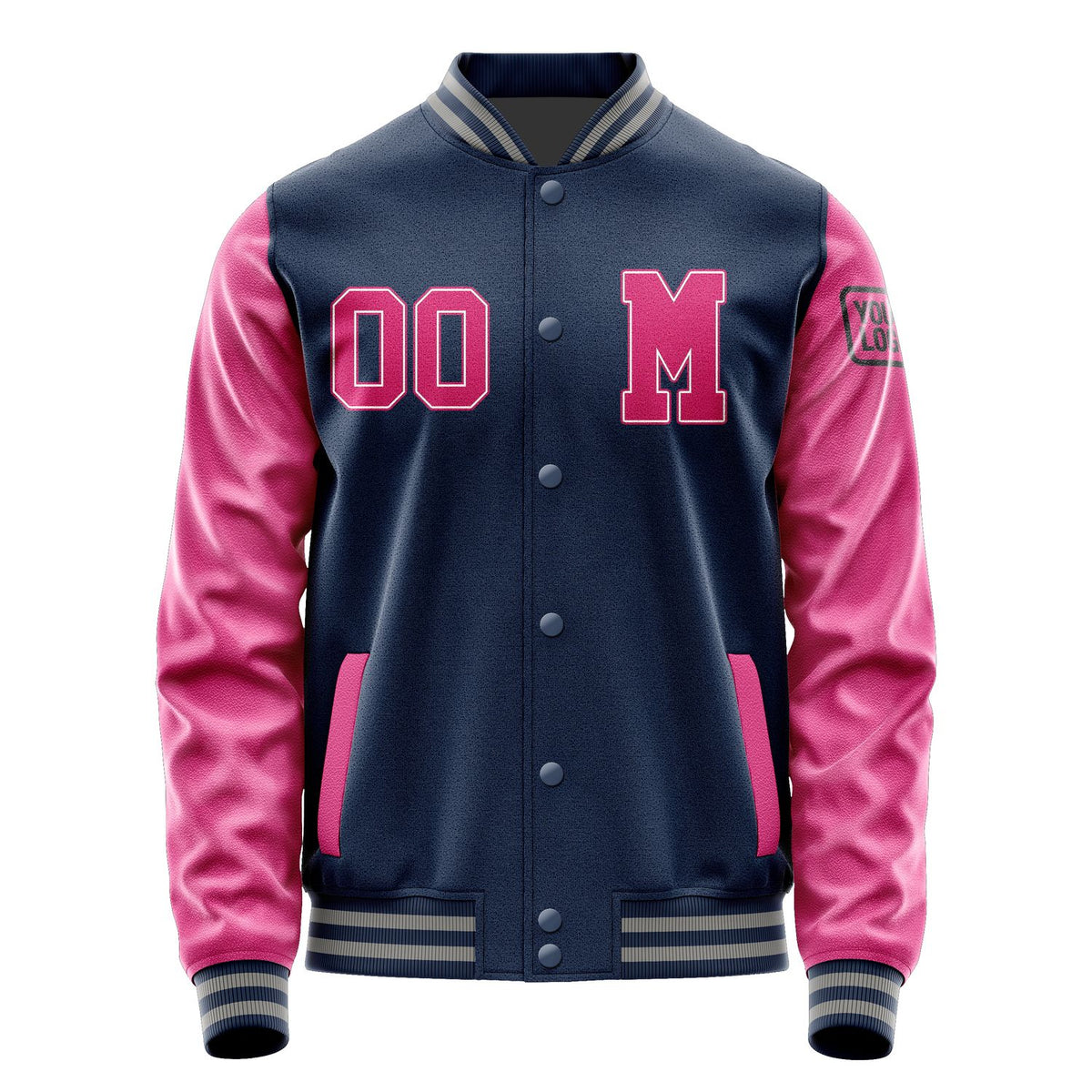 Custom Blue Pink Jacket Jb1010131004131817