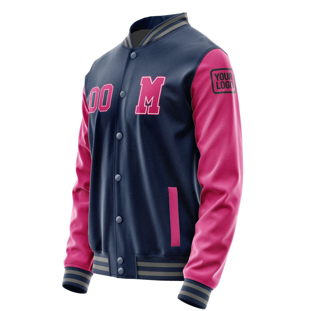 Custom Blue Pink Jacket Jb1010131004131817