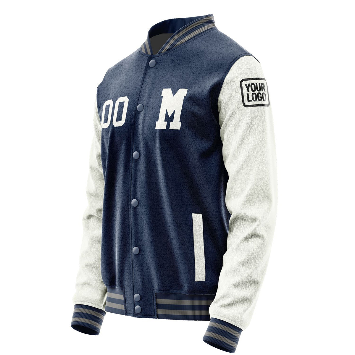 Custom Blue White Jacket Jb1010181004181817