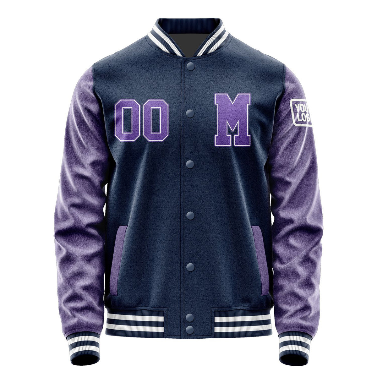 Custom Blue Light Purple Jacket Jb1010231018231818