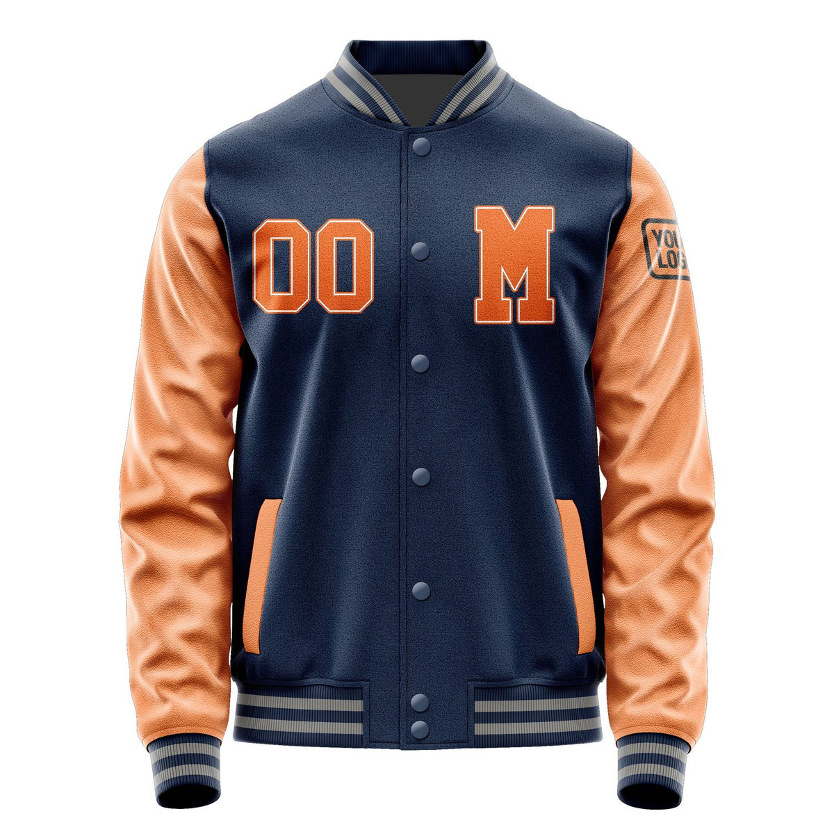 Custom Blue Orange Jacket Jb1010281004281817