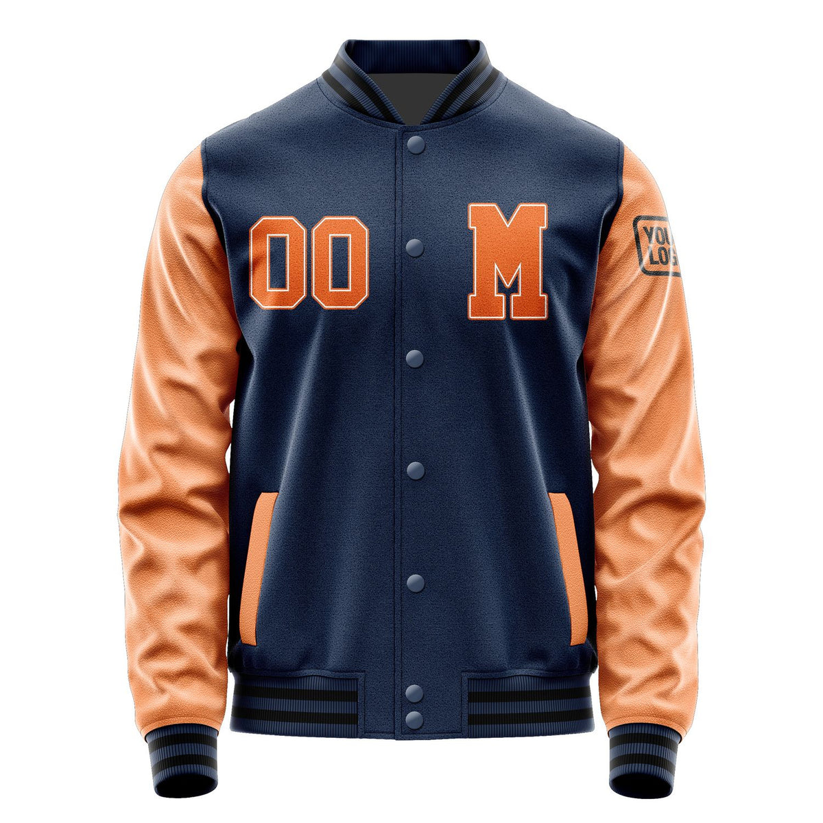 Custom Blue Orange Jacket Jb1010281017281817