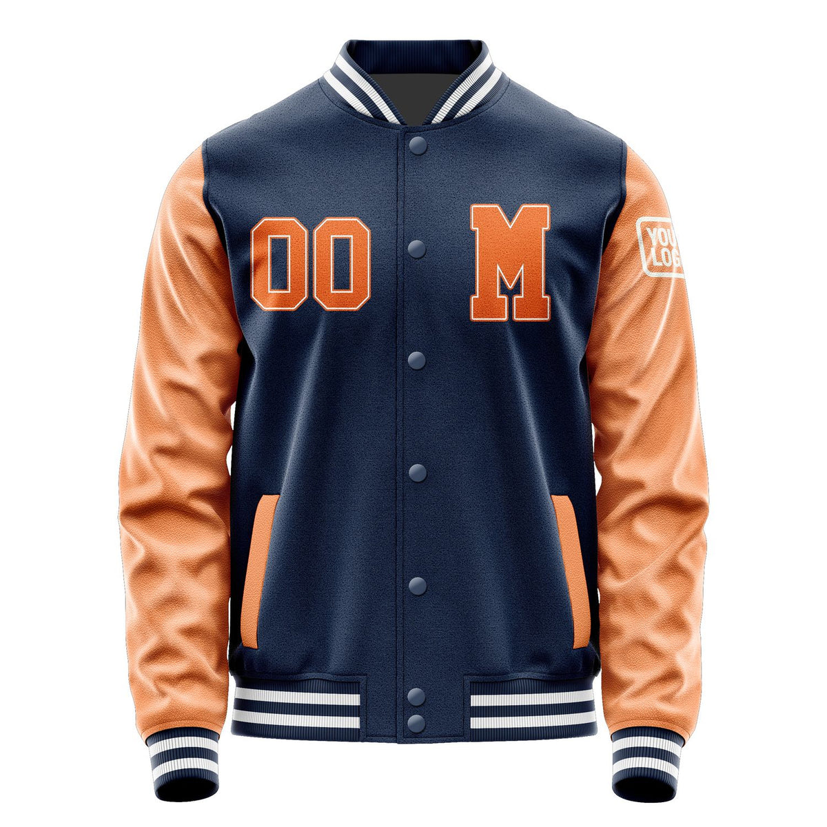 Custom Blue Orange Jacket Jb1010281018281818