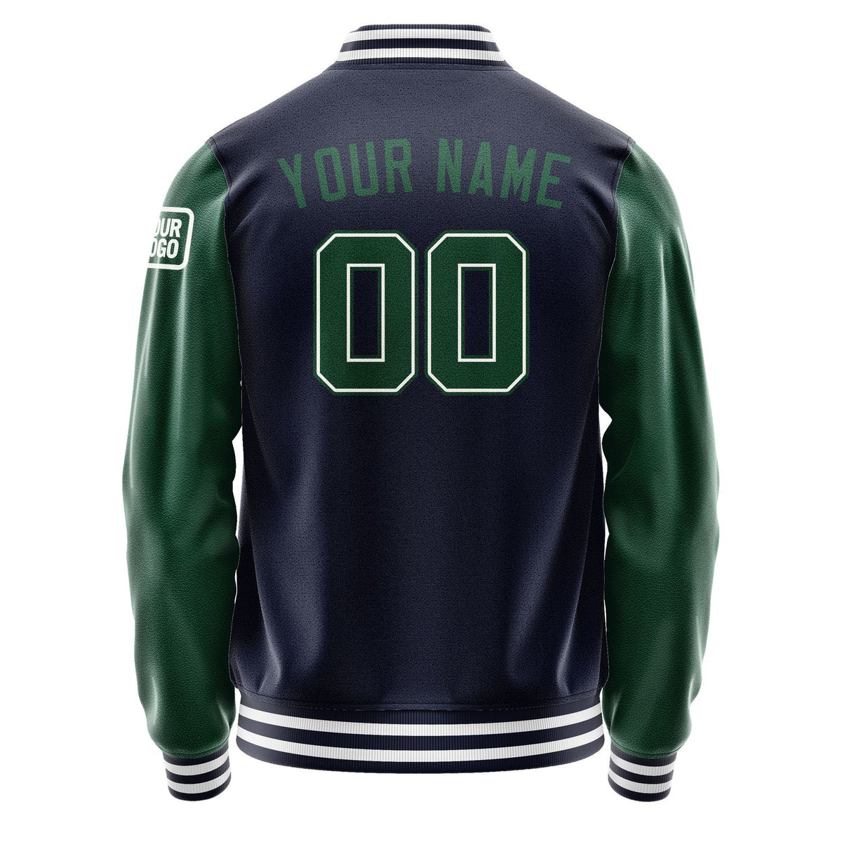 Custom Navy Green Jacket Jb1111051118051818