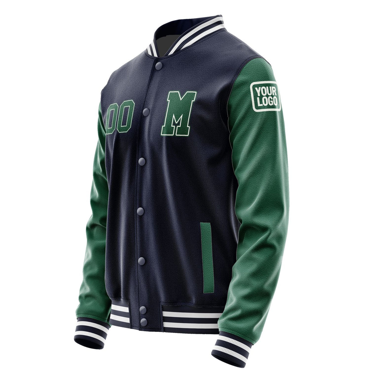 Custom Navy Green Jacket Jb1111051118051818