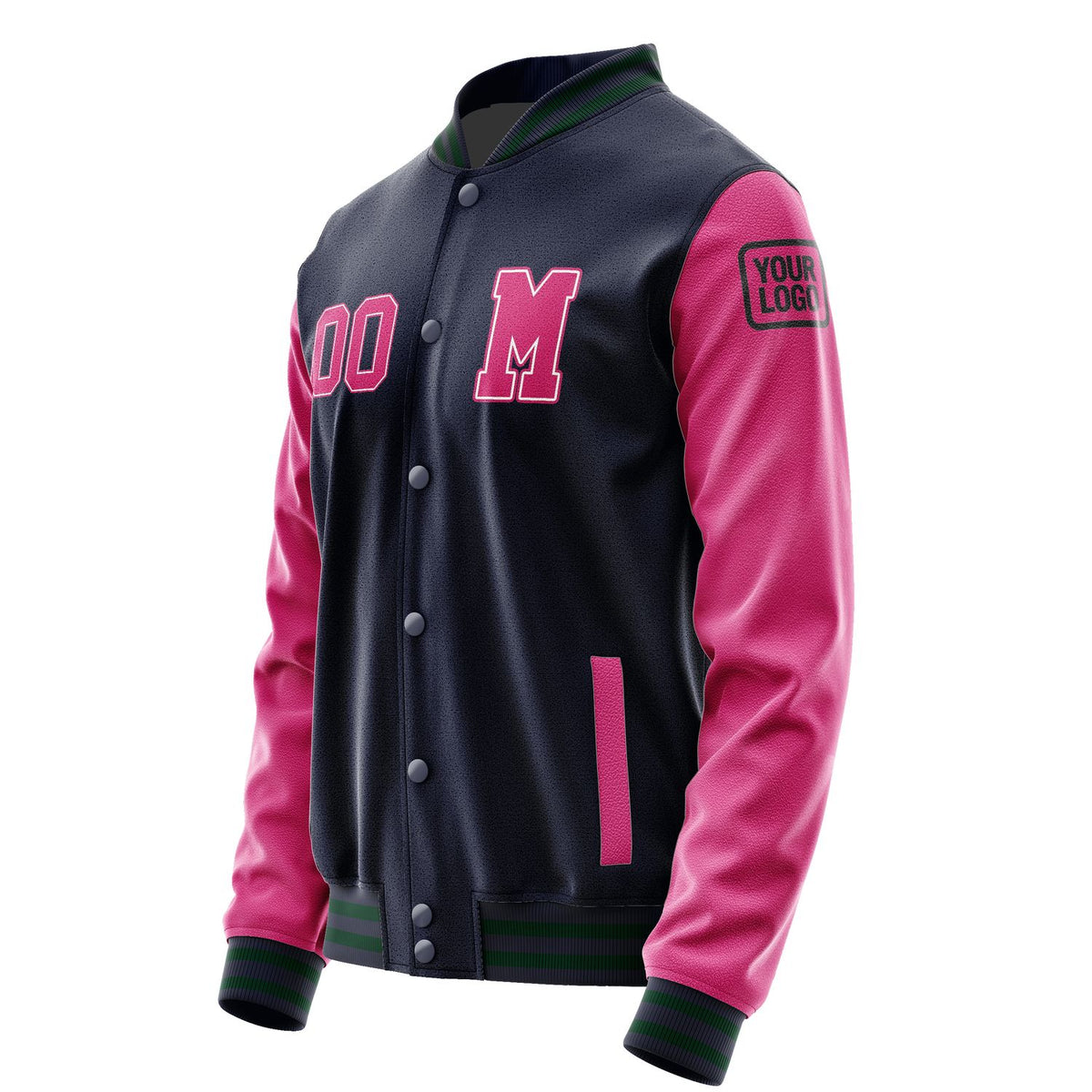 Custom Navy Pink Jacket Jb1111131105131817