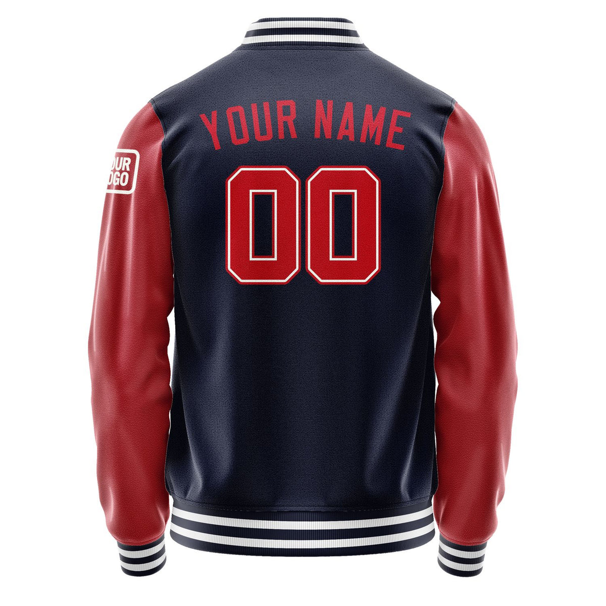 Custom Navy Red Jacket Jb1111141118141818