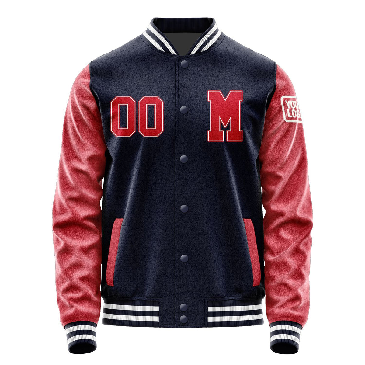 Custom Navy Red Jacket Jb1111141118141818