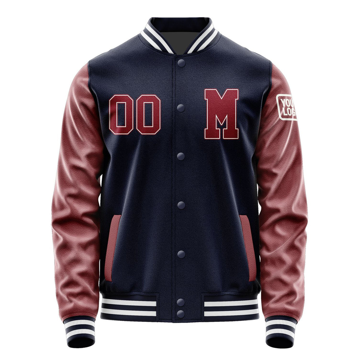 Custom Navy Crimson Red Jacket Jb1111151118151818