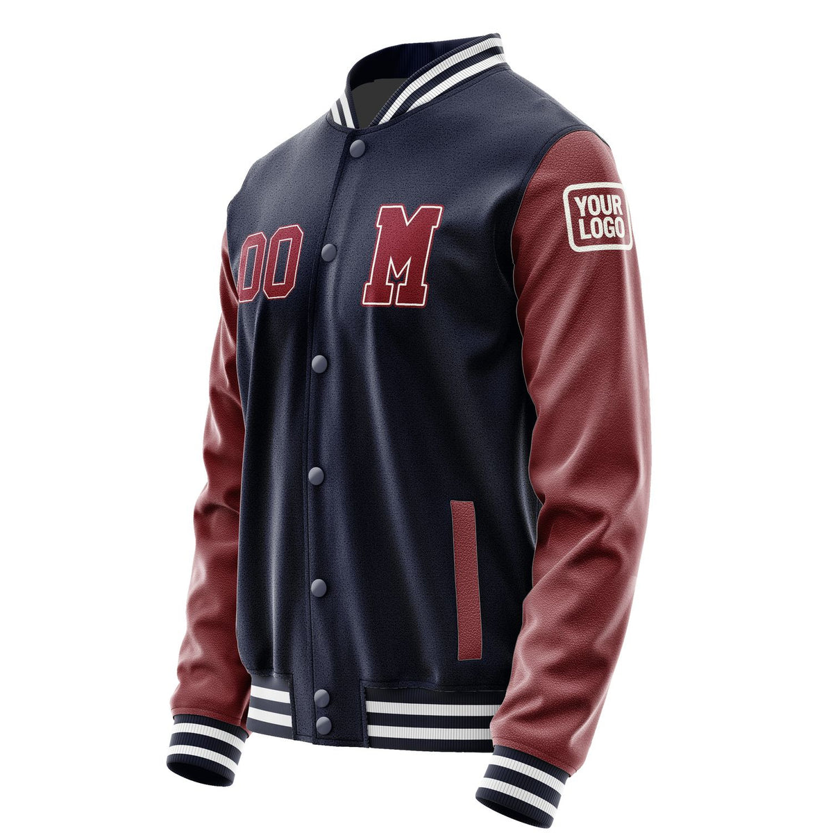 Custom Navy Crimson Red Jacket Jb1111151118151818