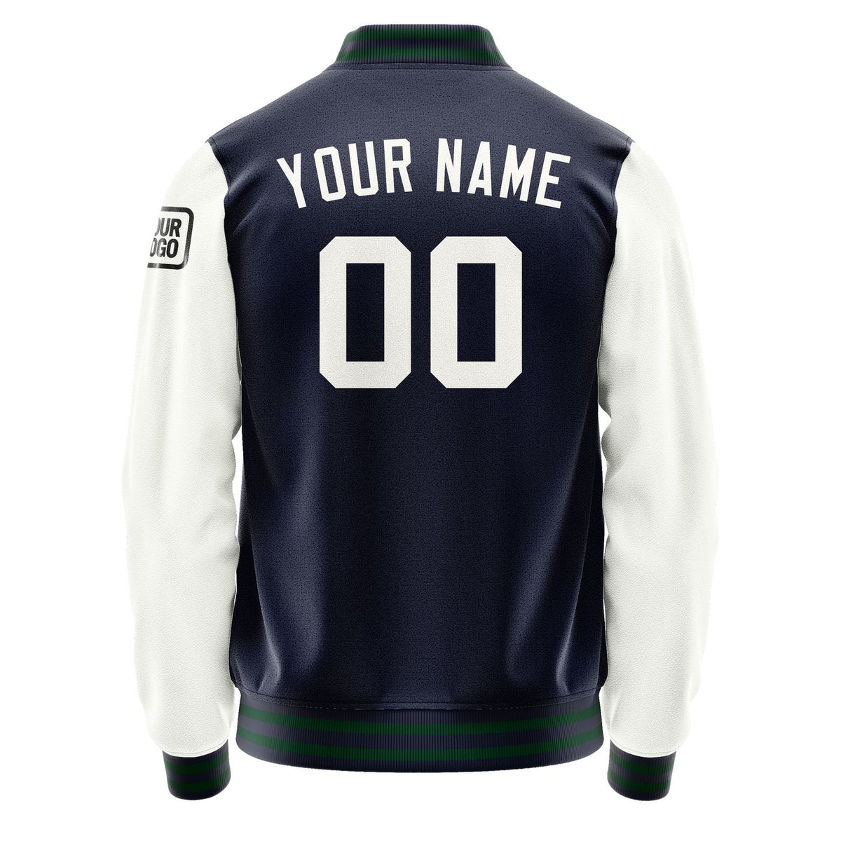 Custom Navy White Jacket Jb1111181105181817