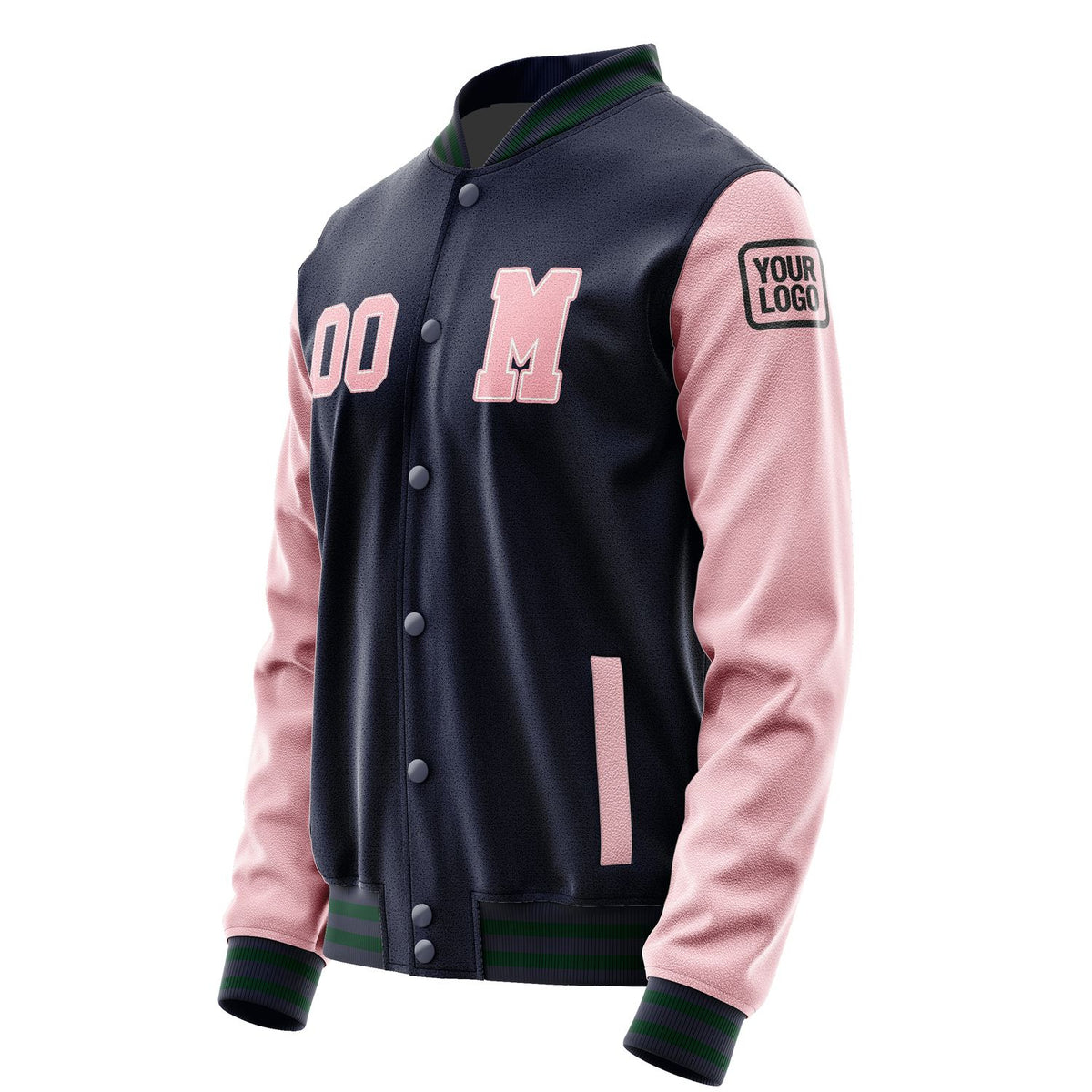 Custom Navy Light Pink Jacket Jb1111211105211817