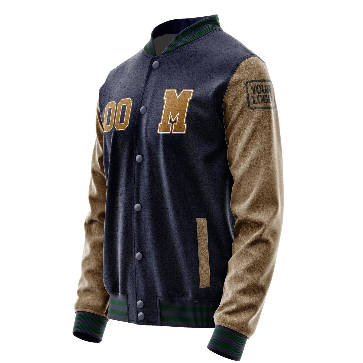 Custom Navy Khaki Jacket Jb1111221105221817