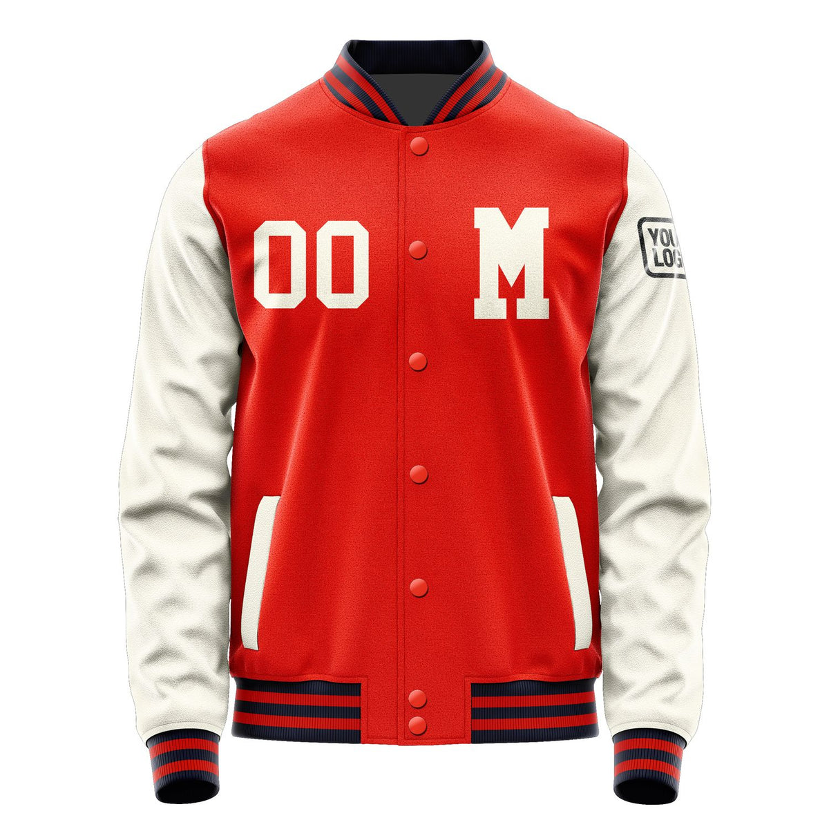 Custom Orange Red Cream Jacket Jb1212031112031817