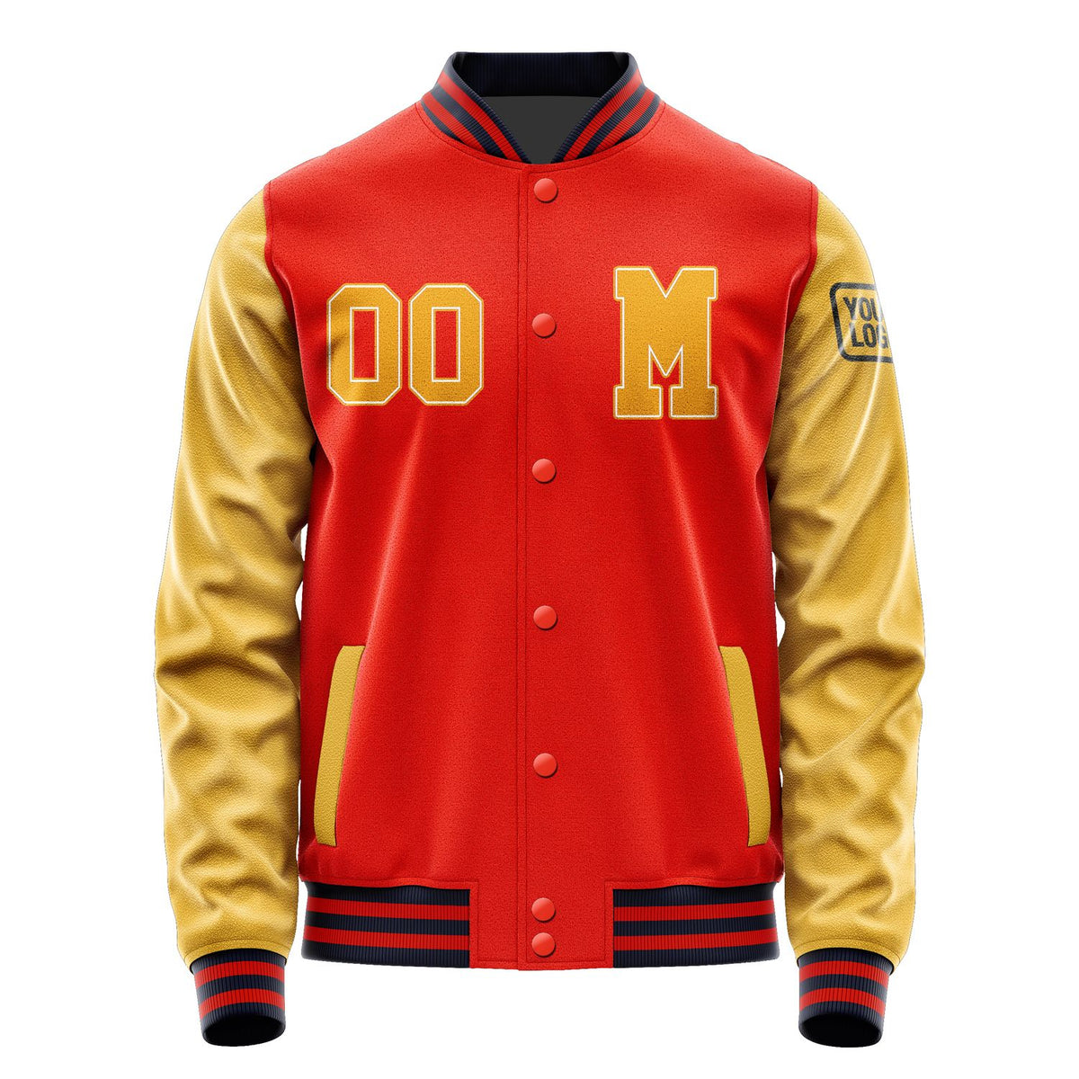 Custom Orange Red Yellow Jacket Jb1212191112191817