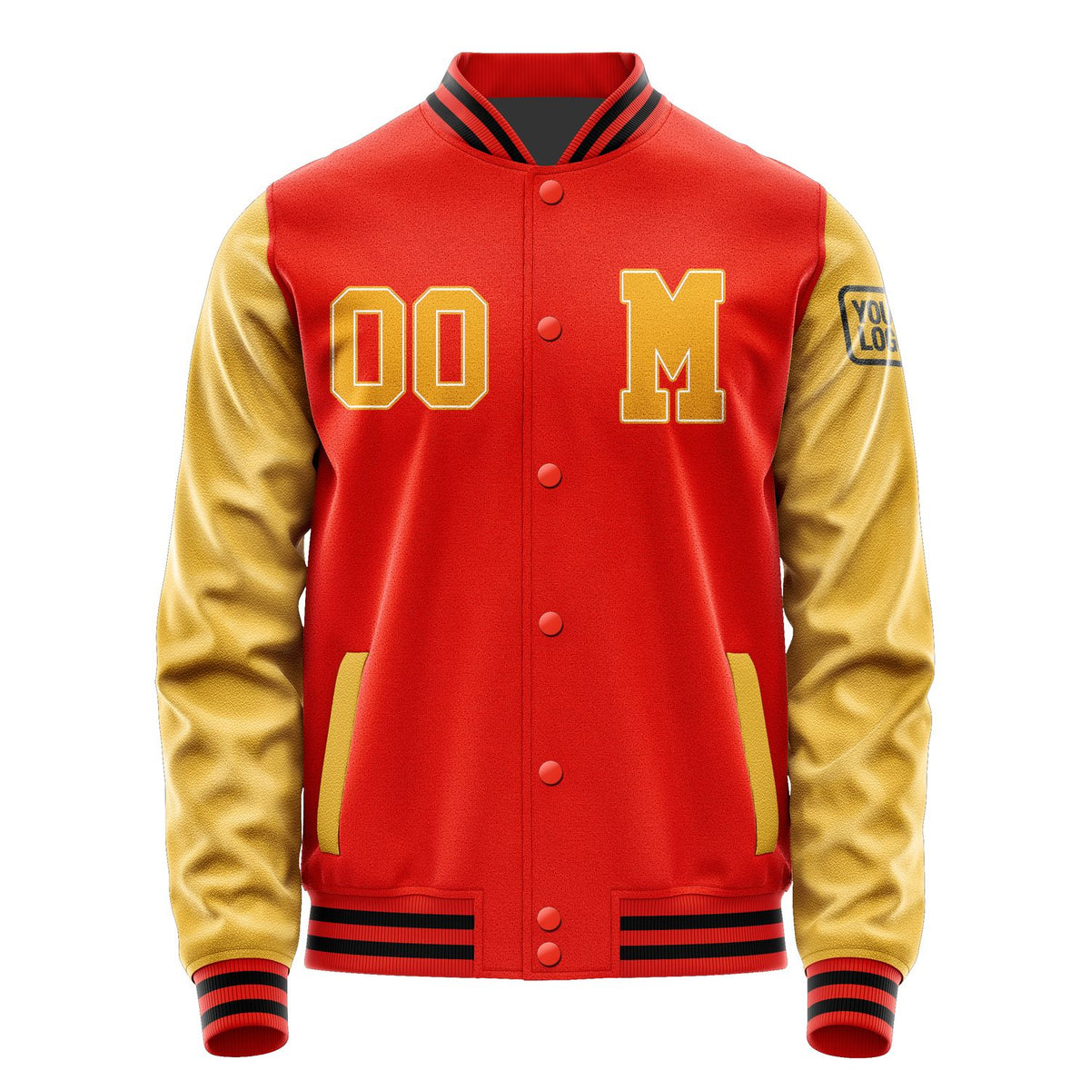 Custom Orange Red Yellow Jacket Jb1212191217191817