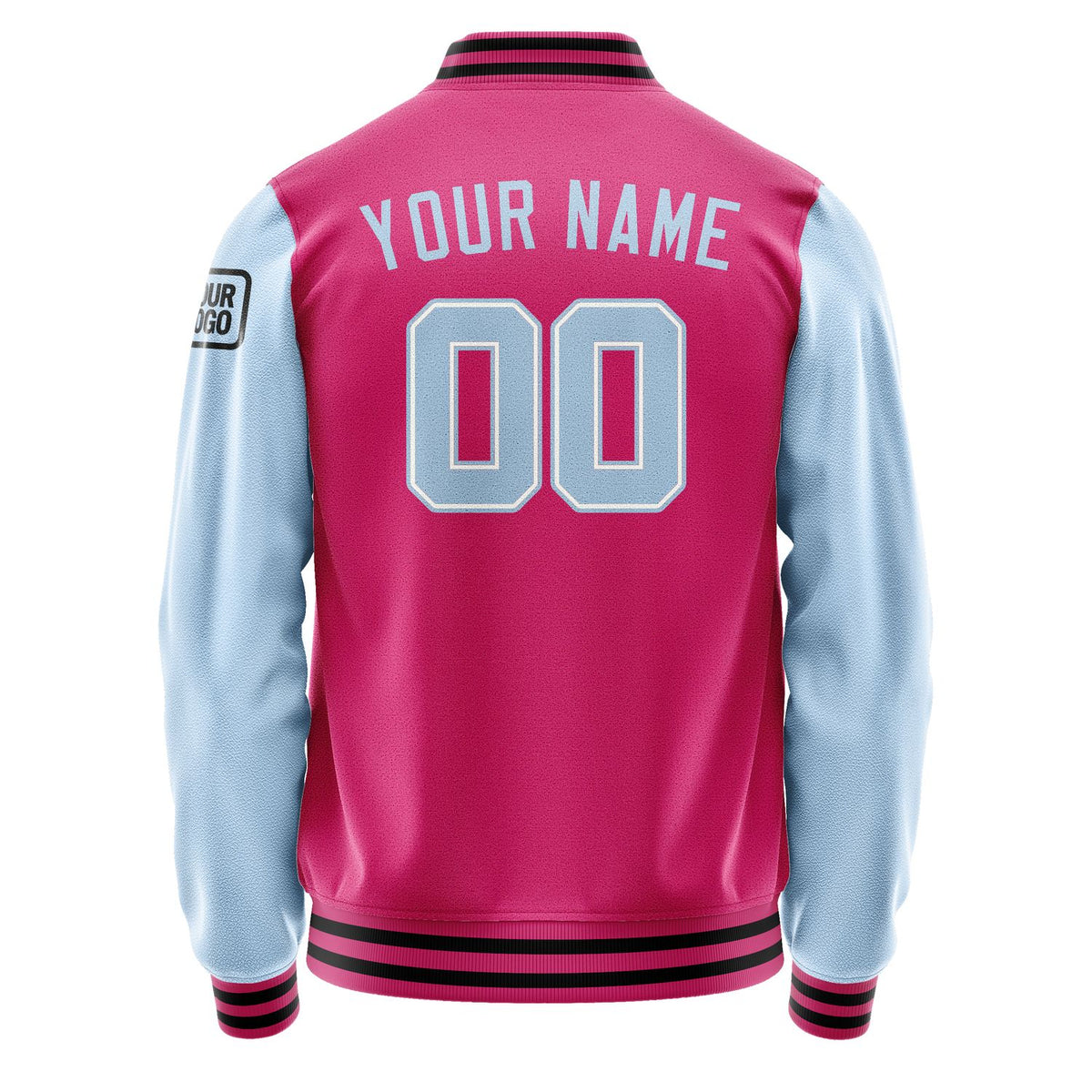 Custom Pink Light Blue Jacket Jb1313081317081817